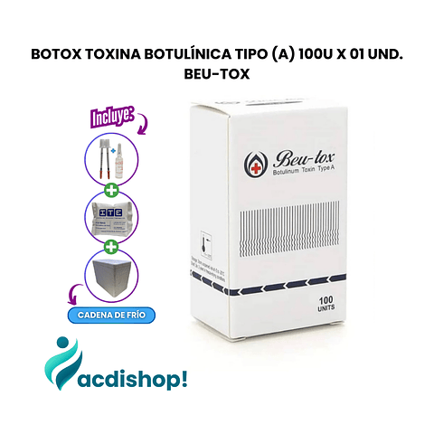 BOTOX TOXINA BOTULÍNICA TIPO (A) 100U X 01 UND. - BEU-TOX