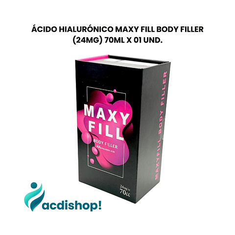 ÁCIDO HIALURÓNICO MAXY FILL BODY FILLER (24MG) 70ML X 01 UND.