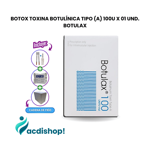 BOTOX TOXINA BOTULÍNICA TIPO (A) 100U X 01 UND. - BOTULAX