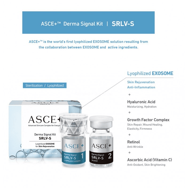 EXOSOMA ASCE PLUS SRLV (VIAL 1: 20ML + VIAL 2: 5.0 ML) 3