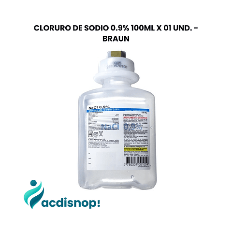 CLORURO DE SODIO 0.9% X 01 UND. - BRAUN