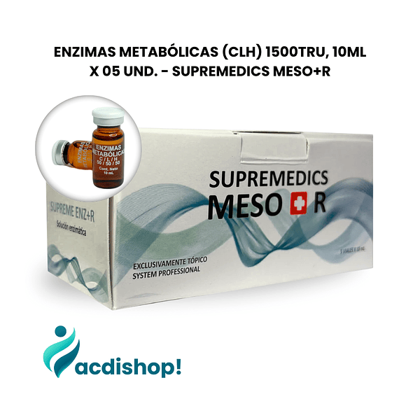 ENZIMAS METABÓLICAS (CLH) 1500TRU, 10ML X 05 UND. (CÓCTEL) - SUPREMEDICS 1
