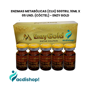 ENZIMAS METABÓLICAS (CLH) 500TRU, 10ML X 05 UND. (CÓCTEL) - ENZY GOLD