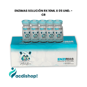 ENZIMAS SOLUCIÓN RX 10ML X 05 UND. - CR