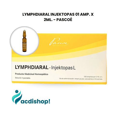LYMPHDIARAL INJEKTOPAS 2ML. X 01 AMP. - PASCOÉ