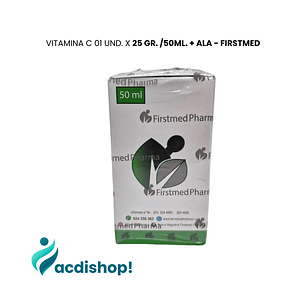VITAMINA C 01 UND. X 25 GR. /50ML. + ALA - FIRSTMED
