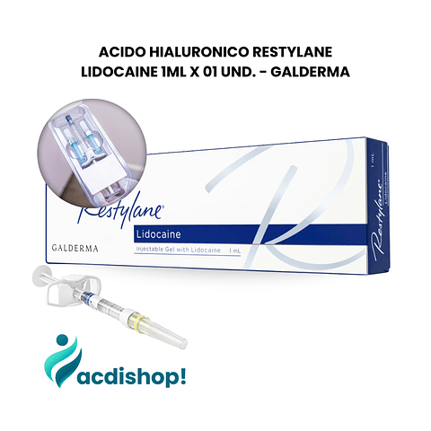 ACIDO HIALURONICO RESTYLANE® LIDOCAINE 01 UND.X 1mL - GALDERMA