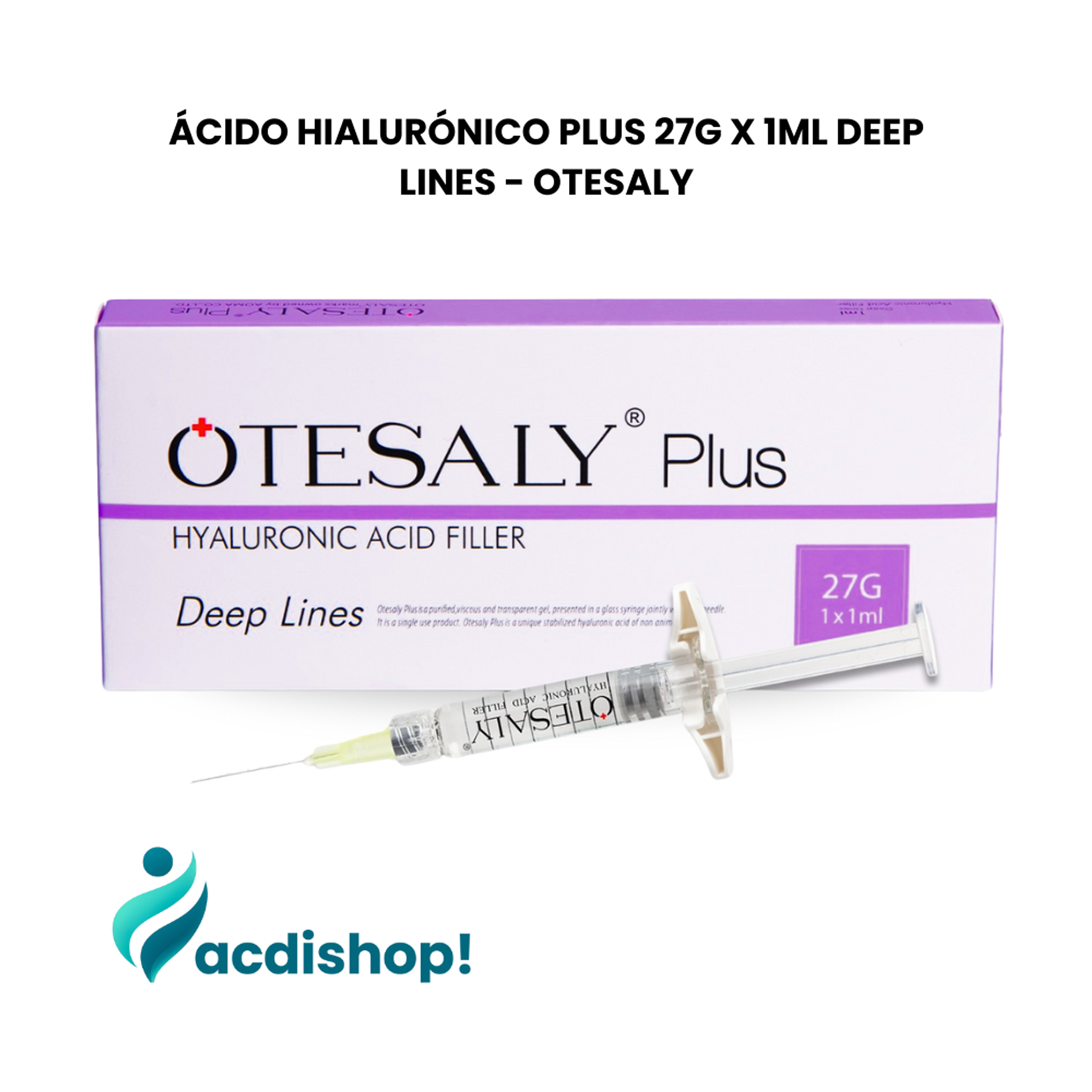 ÁCIDO HIALURÓNICO PLUS 27G X 1ML DEEP LINES - OTESALY 1
