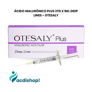 ÁCIDO HIALURÓNICO PLUS 27G X 1ML DEEP LINES - OTESALY