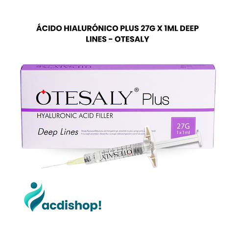 ÁCIDO HIALURÓNICO PLUS 27G X 1ML DEEP LINES - OTESALY