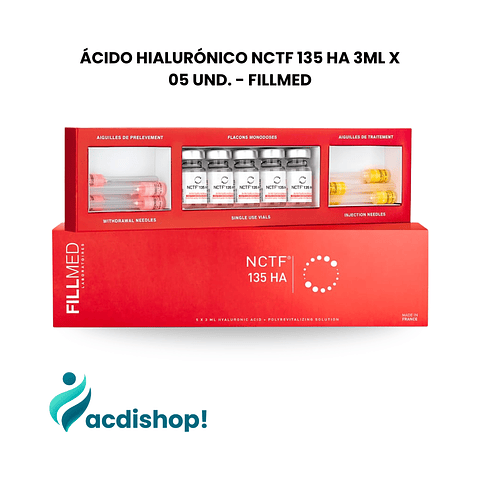ÁCIDO HIALURÓNICO NCTF 135 HA 3ML X 05 UND. - FILLMED