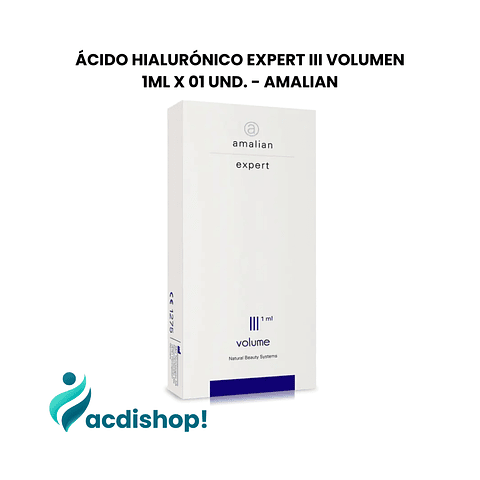 ÁCIDO HIALURÓNICO EXPERT III VOLUMEN 1ML X 01 UND. - AMALIAN