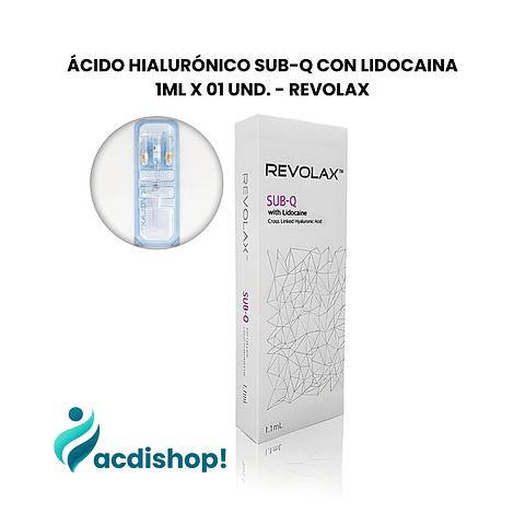 ÁCIDO HIALURÓNICO SUB-Q CON LIDOCAINA 1ml X 01 UND. - REVOLAX
