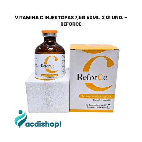 VITAMINA C INJEKTOPAS 7,5G/50mL X 01 UND. - REFORCE