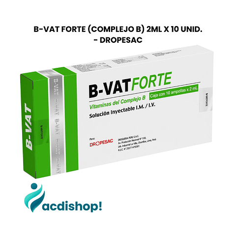 B-VAT FORTE (COMPLEJO B) 2ML X 10 UNID. - DROPESAC