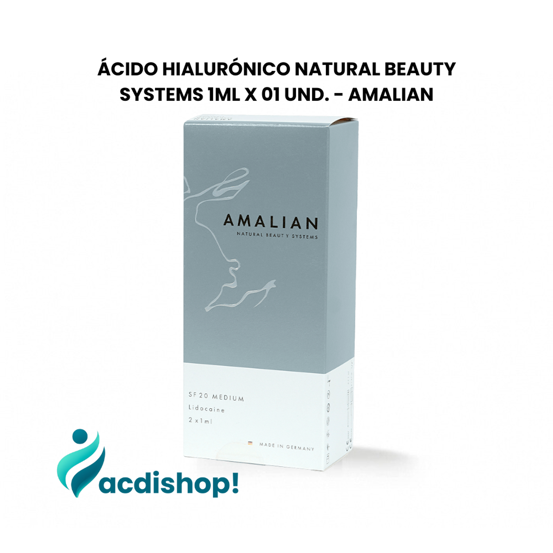 ÁCIDO HIALURÓNICO NATURAL BEAUTY SYSTEMS 1ML X 01 UND. - AMALIAN 1