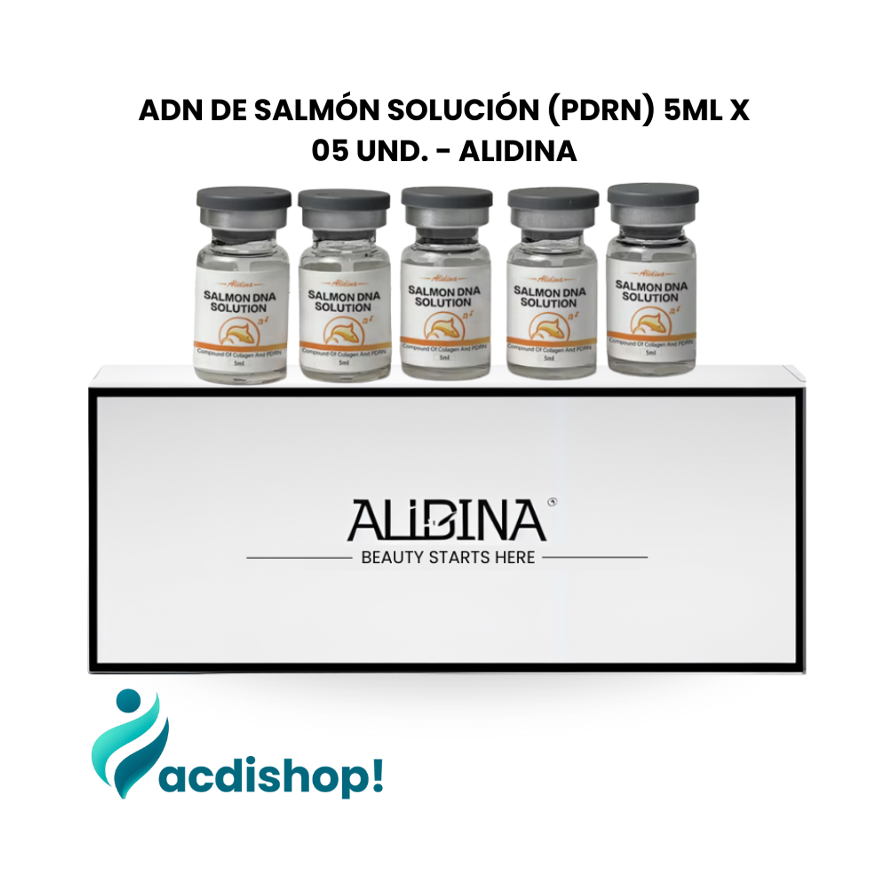 ADN DE SALMÓN SOLUCIÓN (PDRN) 5ML X 05 UND. - ALIDINA 1