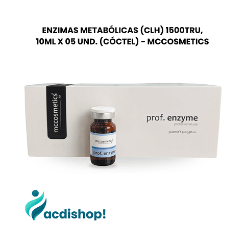 ENZIMAS METABÓLICAS (CLH) 1500TRU, 10ML X 05 UND. (CÓCTEL) - MCCOSMETICS