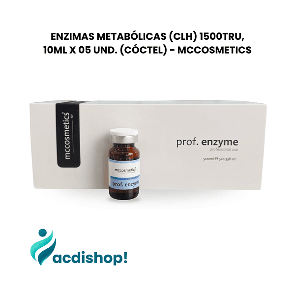 ENZIMAS METABÓLICAS (CLH) 1500TRU, 10ML X 05 UND. (CÓCTEL) - MCCOSMETICS 1