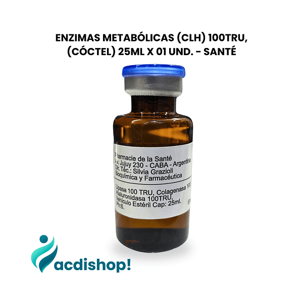 ENZIMAS METABÓLICAS (CLH) 100TRU, (CÓCTEL) 25ML X 01 UND. - SANTÉ 1