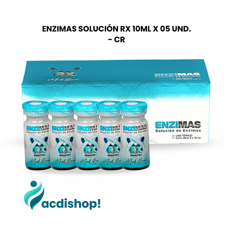 ENZIMAS SOLUCIÓN RX 10ML X 05 UND. - CR