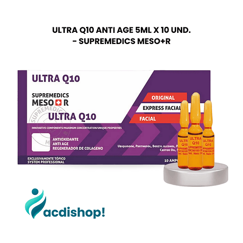 ULTRA Q10 ANTI AGE 5ML X 10 UND. - SUPREMEDICS MESO+R