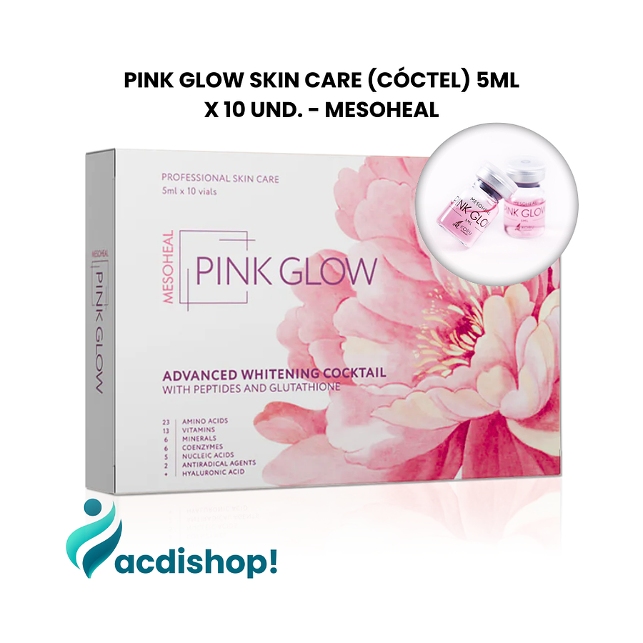 PINK GLOW SKIN CARE (CÓCTEL) 5ML X 10 UND. - MESOHEAL 1