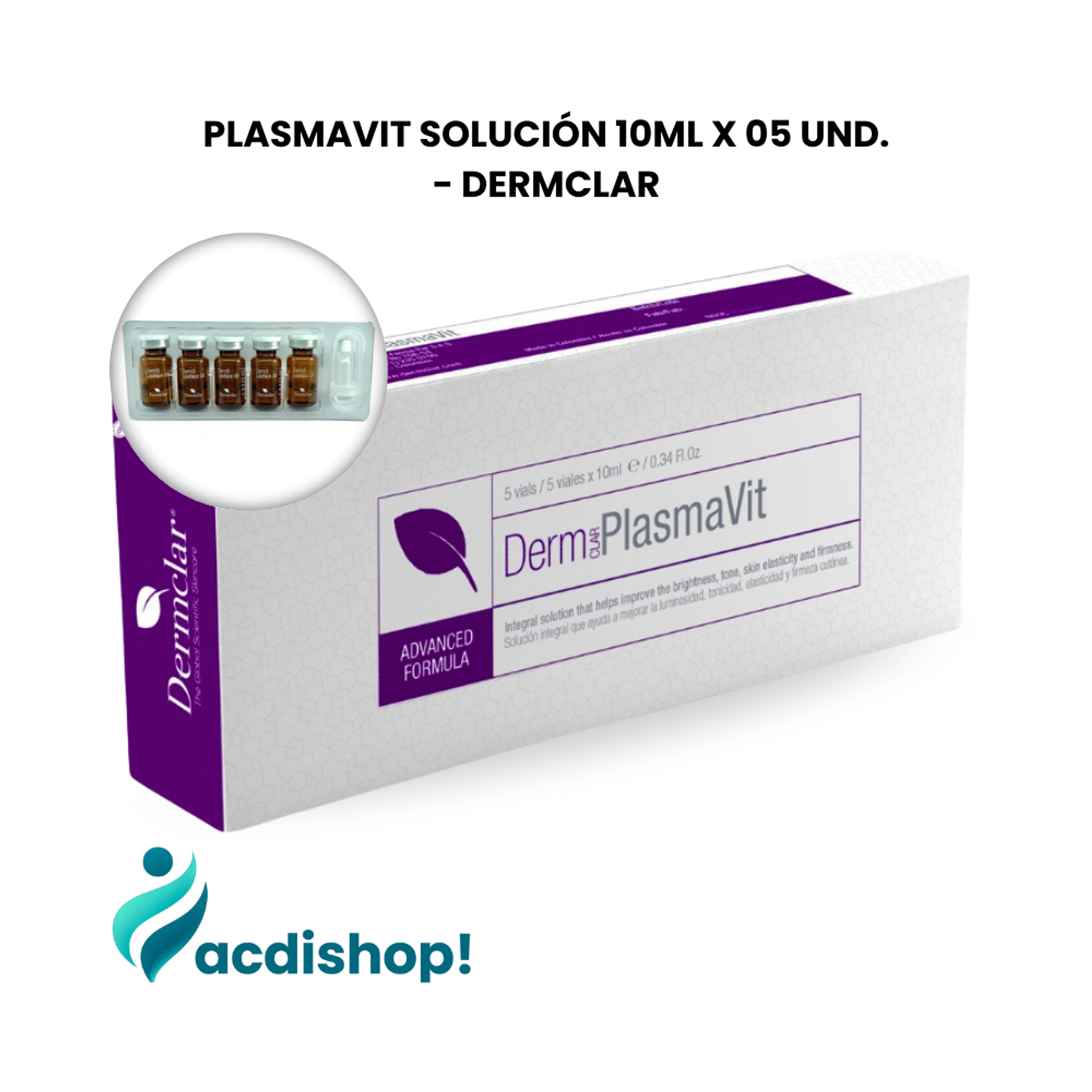 PLASMAVIT SOLUCIÓN 10ML X 05 UND. - DERMCLAR 1