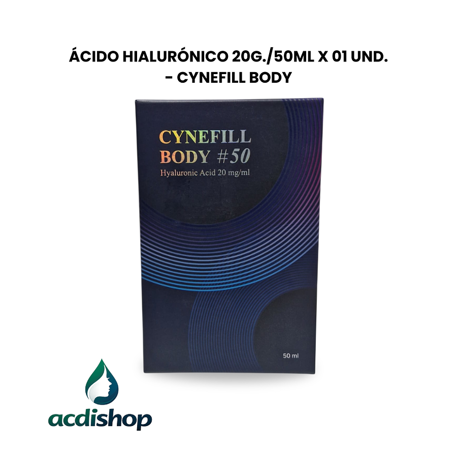 ÁCIDO HIALURÓNICO (20G) 50ML X 01 UND. - CYNEFILL BODY 1