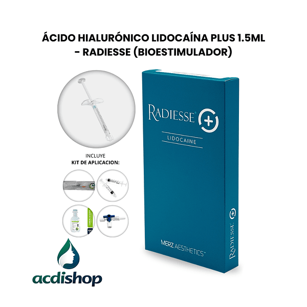 ÁCIDO HIALURÓNICO LIDOCAÍNA PLUS 1.5mL X 01 UND. - RADIESSE 1