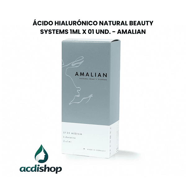 ÁCIDO HIALURÓNICO NATURAL BEAUTY SYSTEMS 1ML X 01 UND. - AMALIAN 1