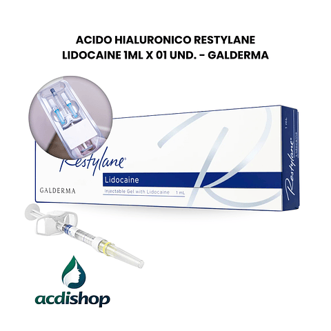 ACIDO HIALURONICO RESTYLANE® LIDOCAINE 01 UND.X 1mL - GALDERMA