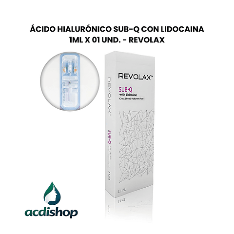 ÁCIDO HIALURÓNICO SUB-Q CON LIDOCAINA 1ml X 01 UND. - REVOLAX