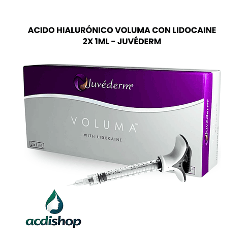 ACIDO HIALURÓNICO VOLUMA CON LIDOCAINE 2X 1ml - JUVÉDERM