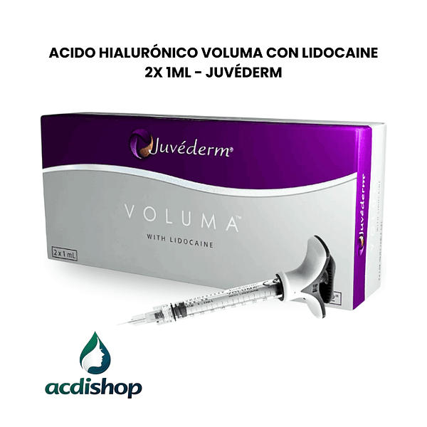 ACIDO HIALURÓNICO VOLUMA CON LIDOCAINE 2X 1ml - JUVÉDERM 1
