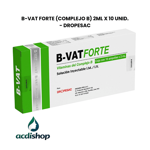 B-VAT FORTE (COMPLEJO B) 2ML X 10 UNID. - DROPESAC