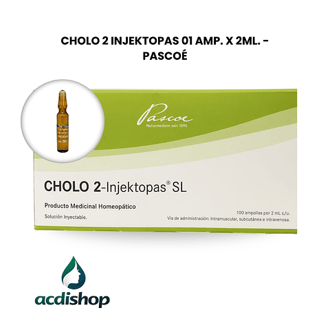 CHOLO 2 INJEKTOPAS 2ML. X 01 AMP. - PASCOÉ