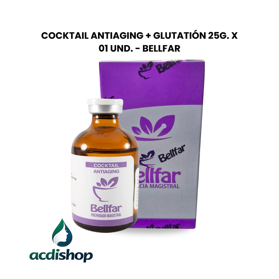 COCKTAIL ANTIAGING + GLUTATIÓN 01 UND. X 25G. - BELLFAR 1