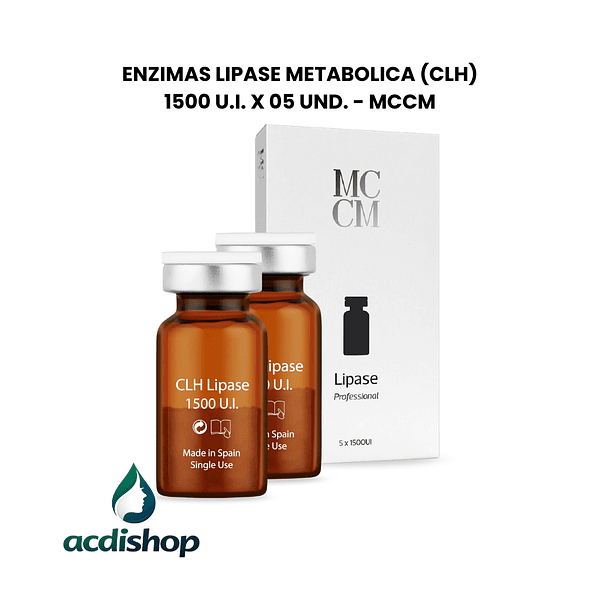 ENZIMAS LIPASE (CLH) 1500 U.I. X 05 UND. - MCCM 1