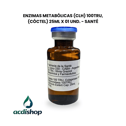 ENZIMAS METABÓLICAS (CLH) 100TRU, (CÓCTEL) 25ML X 01 UND. - SANTÉ