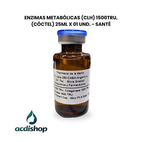 ENZIMAS METABÓLICAS (CLH) 1500TRU, (CÓCTEL) 25ML X 01 UND. - SANTÉ