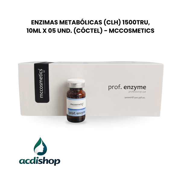ENZIMAS METABÓLICAS (CLH) 1500TRU, 10ML X 05 UND. (CÓCTEL) - MCCOSMETICS 1