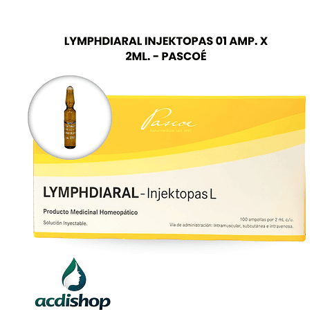 LYMPHDIARAL INJEKTOPAS 2ML. X 01 AMP. - PASCOÉ