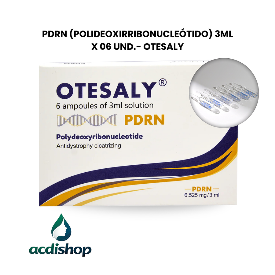 PDRN (POLIDEOXIRRIBONUCLEÓTIDO) 3ML X 06 UND.- OTESALY 1