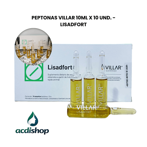 PEPTONAS SOLUCIÓN VILLAR 10ML X 10 UND. - LISADFORT