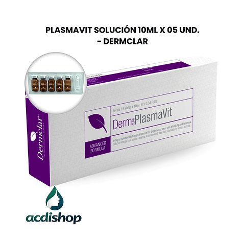 PLASMAVIT SOLUCIÓN 10ML X 05 UND. - DERMCLAR