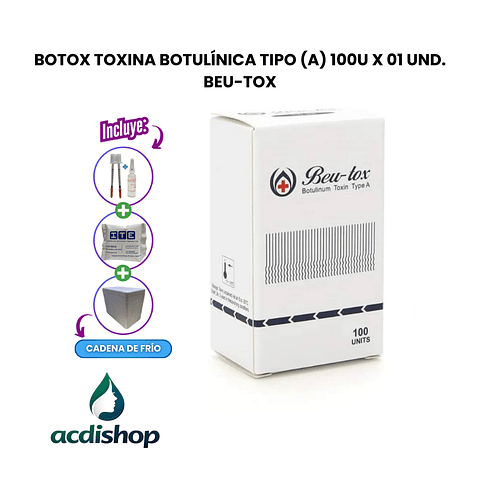 BOTOX TOXINA BOTULÍNICA TIPO (A) 100U X 01 UND. - BEU-TOX