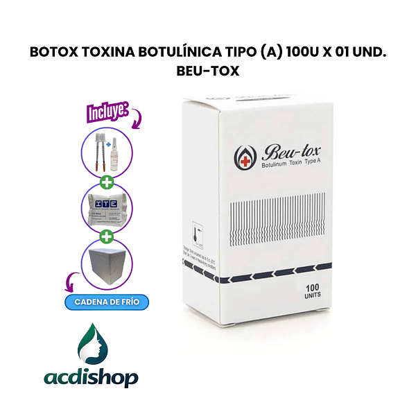 BOTOX TOXINA BOTULÍNICA TIPO (A) 100U X 01 UND. - BEU-TOX 1