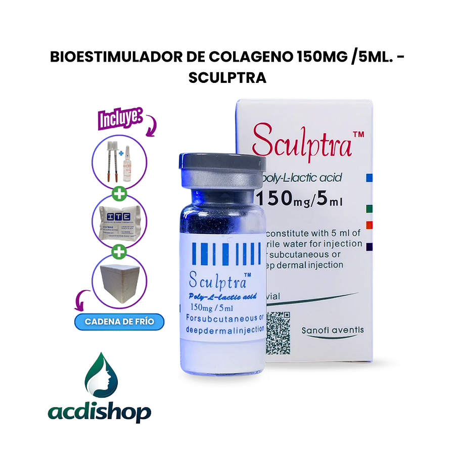 BIOESTIMULADOR DE COLAGENO 150mg /5mL. - SCULPTRA 1