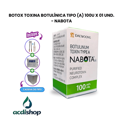 BOTOX TOXINA BOTULÍNICA TIPO (A) 100U X 01 UND. - NABOTA